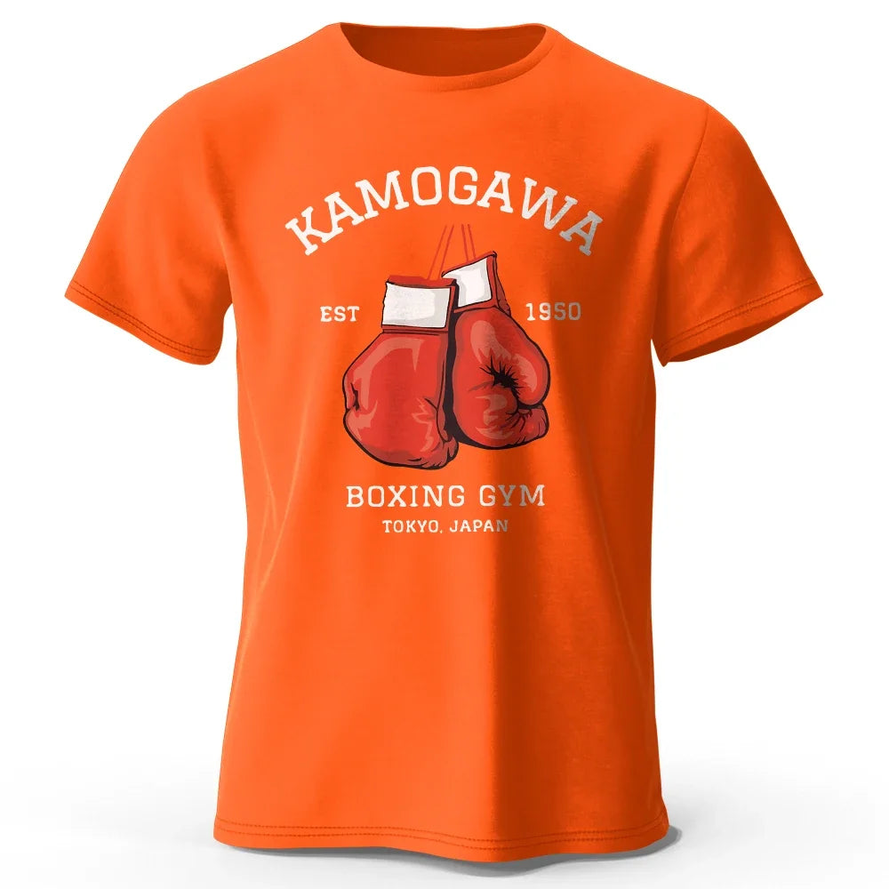 KBG Hajime No Ippo Printed Pure Cotton Vintage GYM Men's T-Shirt For Men Women Tops