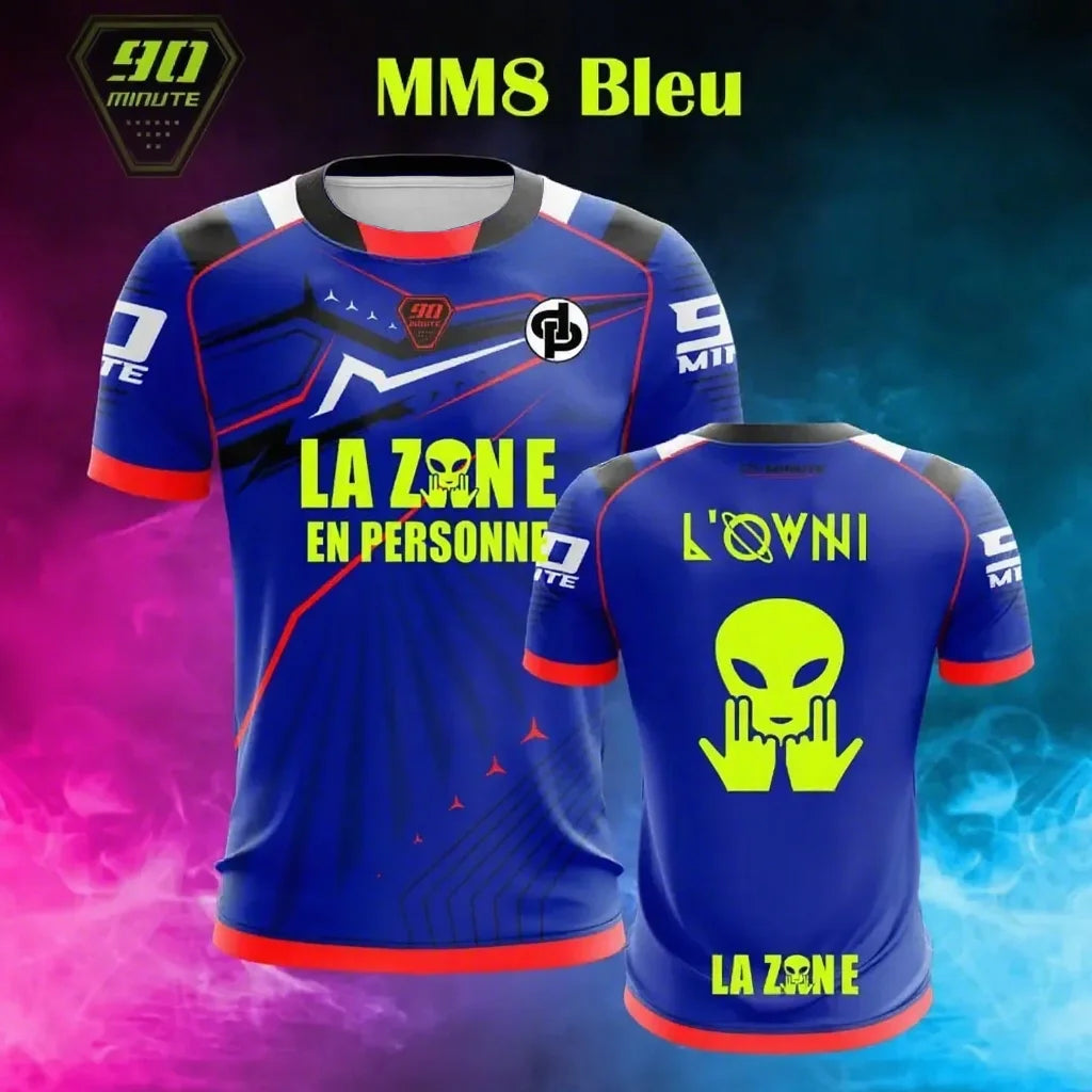2025 New Summer Men's T-Shirt Maillot 90 Minute Toto & Ninetta Double Side Print Short Sleeve Oversize Breathable Quick Dry Tops