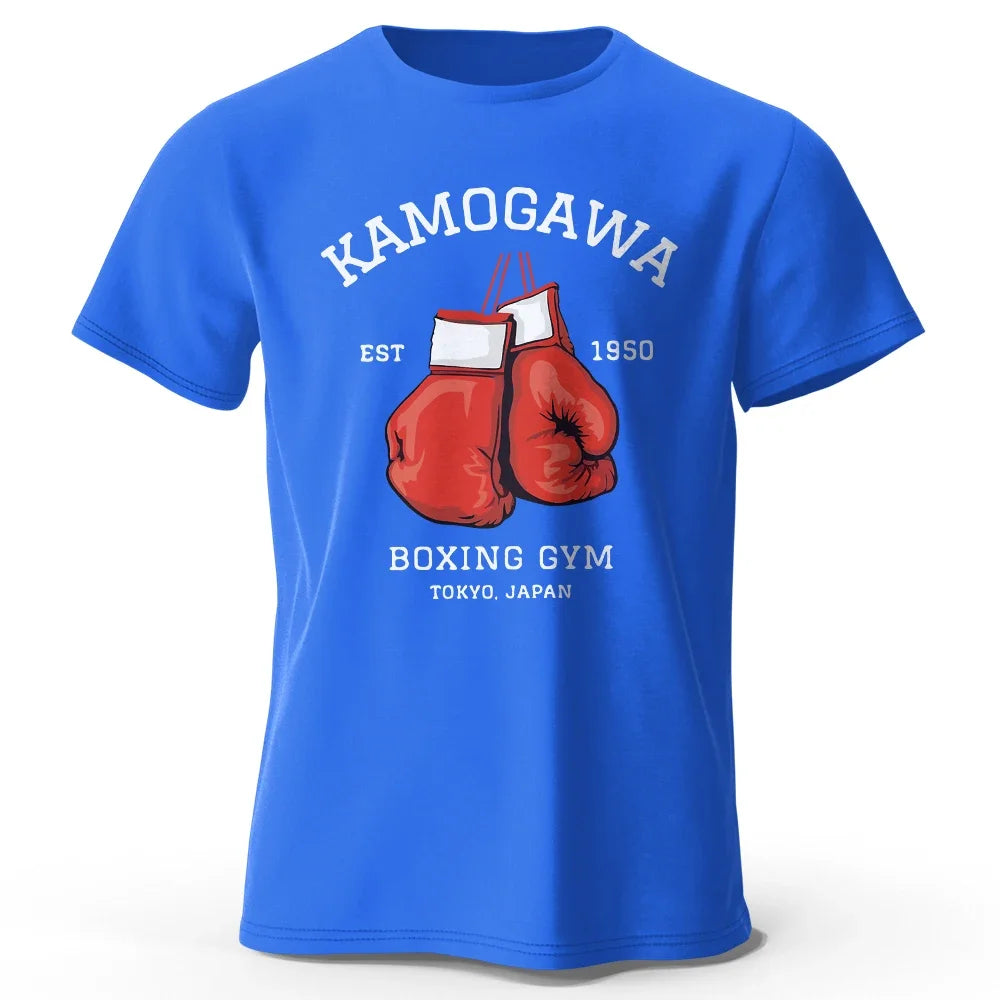 KBG Hajime No Ippo Printed Pure Cotton Vintage GYM Men's T-Shirt For Men Women Tops