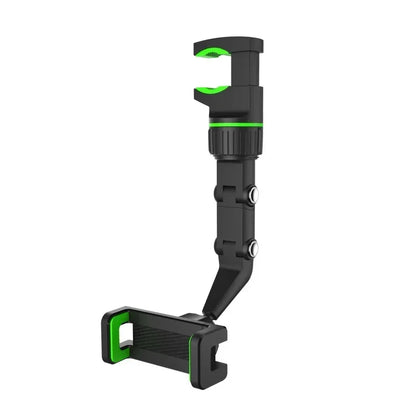 360 Degree Rotatable Universal Car Phone Holder Multifunctional Auto Rearview Mirror Seat Hanging Clip Bracket Cell Phone Holder