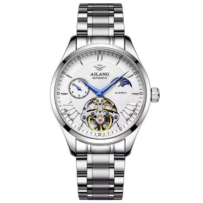 Reloj Hombre Watches Mens AILANG Top Brand Luxury Rose Gold Skeleton Tourbillon Automatic Mechanical Watch for Men Waterproof