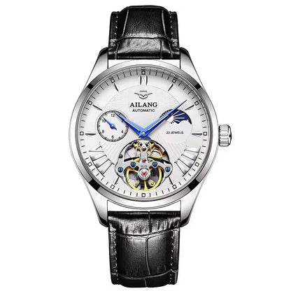 Reloj Hombre Watches Mens AILANG Top Brand Luxury Rose Gold Skeleton Tourbillon Automatic Mechanical Watch for Men Waterproof