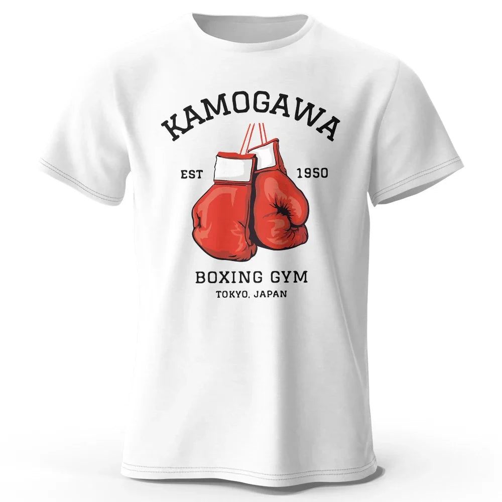 KBG Hajime No Ippo Printed Pure Cotton Vintage GYM Men's T-Shirt For Men Women Tops