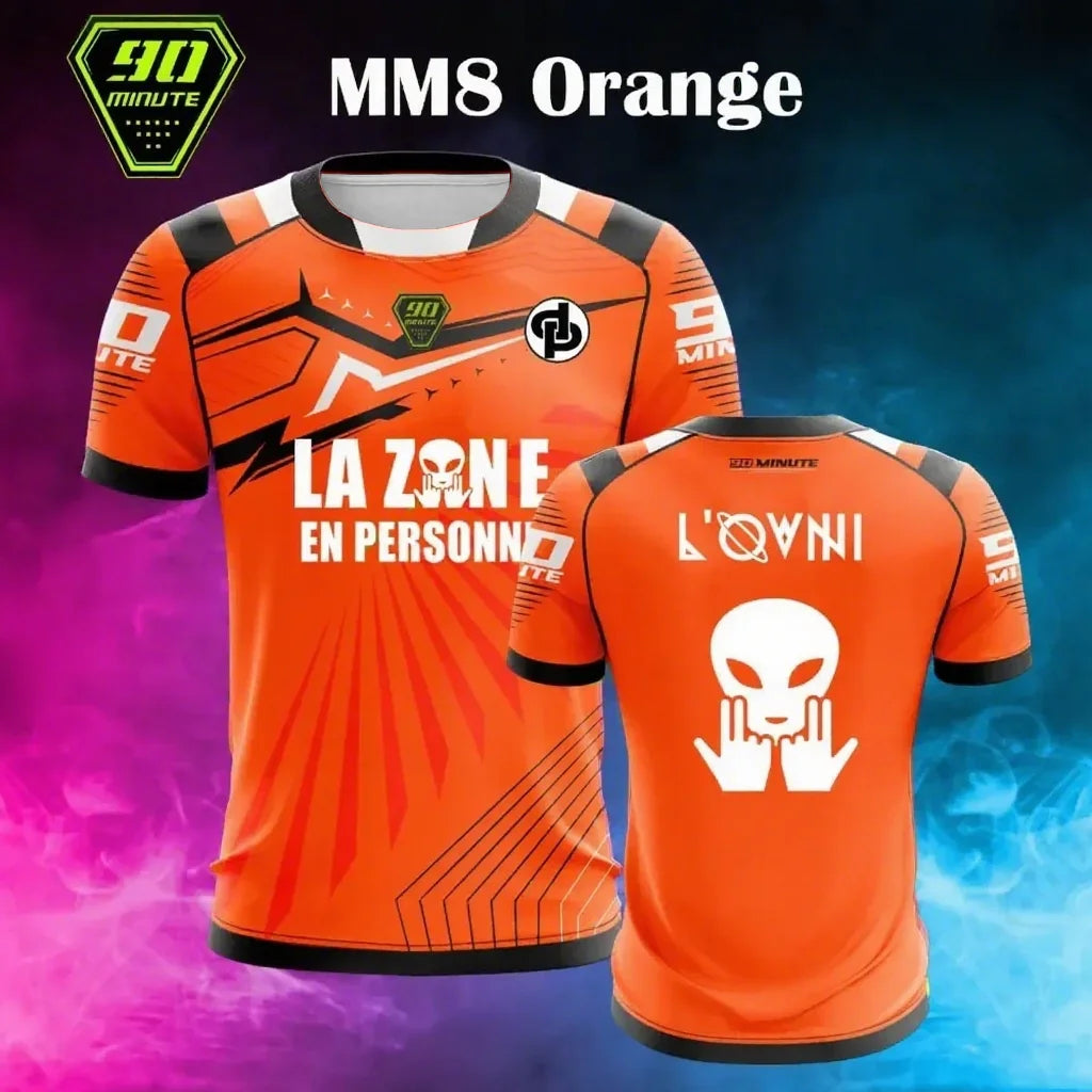 2025 New Summer Men's T-Shirt Maillot 90 Minute Toto & Ninetta Double Side Print Short Sleeve Oversize Breathable Quick Dry Tops