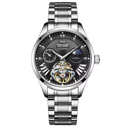 Reloj Hombre Watches Mens AILANG Top Brand Luxury Rose Gold Skeleton Tourbillon Automatic Mechanical Watch for Men Waterproof