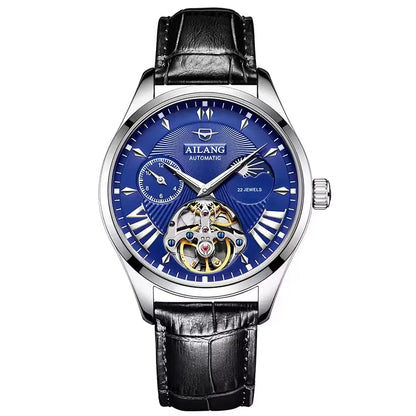 Reloj Hombre Watches Mens AILANG Top Brand Luxury Rose Gold Skeleton Tourbillon Automatic Mechanical Watch for Men Waterproof