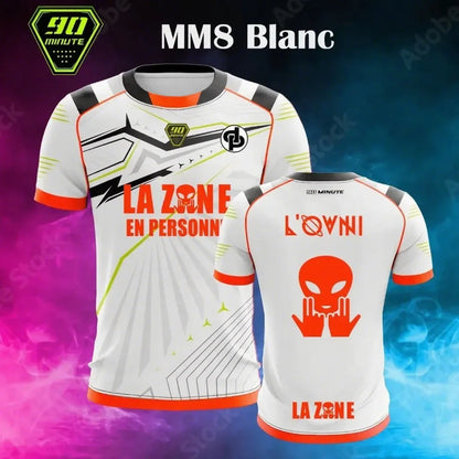 2025 New Summer Men's T-Shirt Maillot 90 Minute Toto & Ninetta Double Side Print Short Sleeve Oversize Breathable Quick Dry Tops