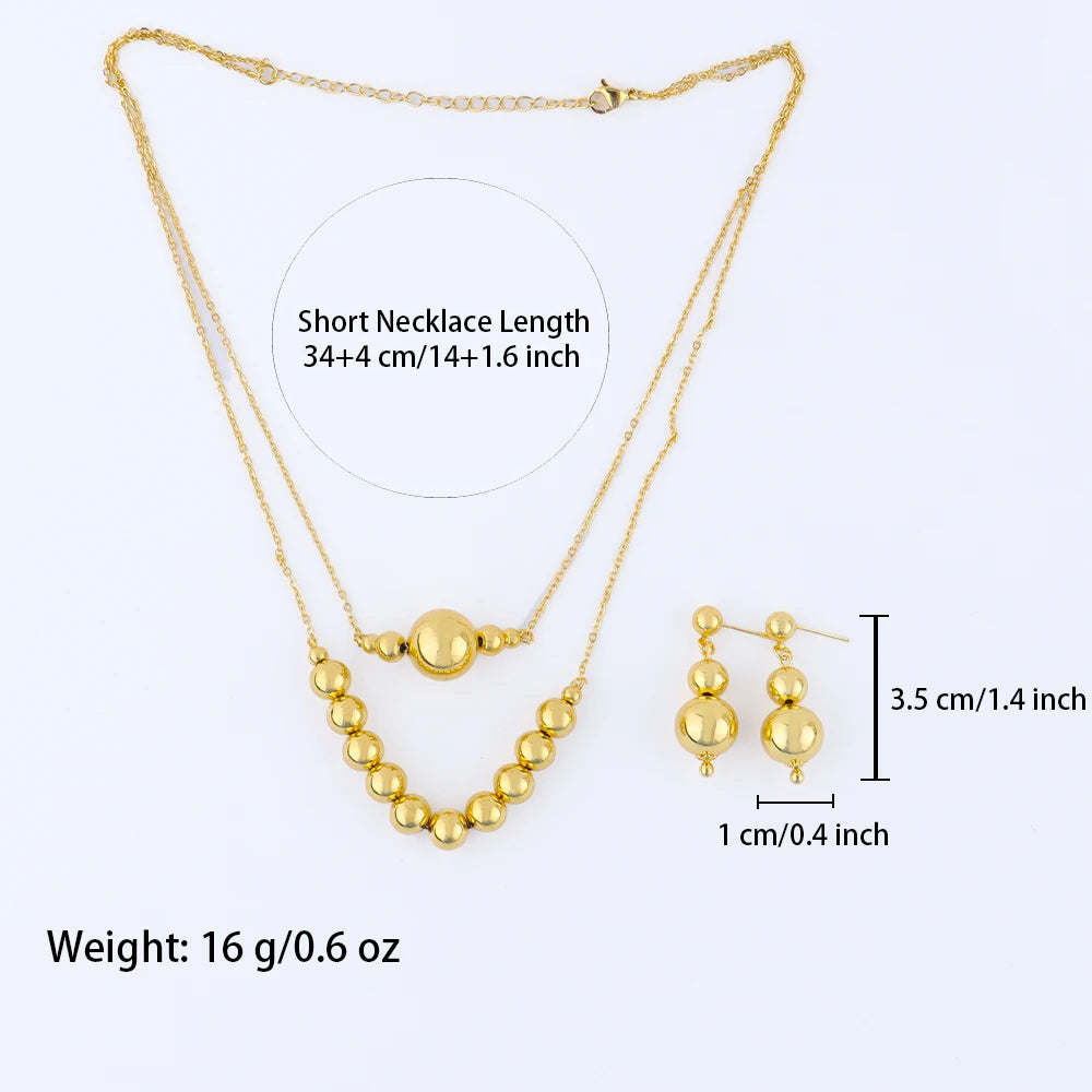 Fashion Women Necklace Bracelet Earrings Ring Dubai Jewelry Sets African Elegant Jewellery Set Bridal Wedding Party Gift