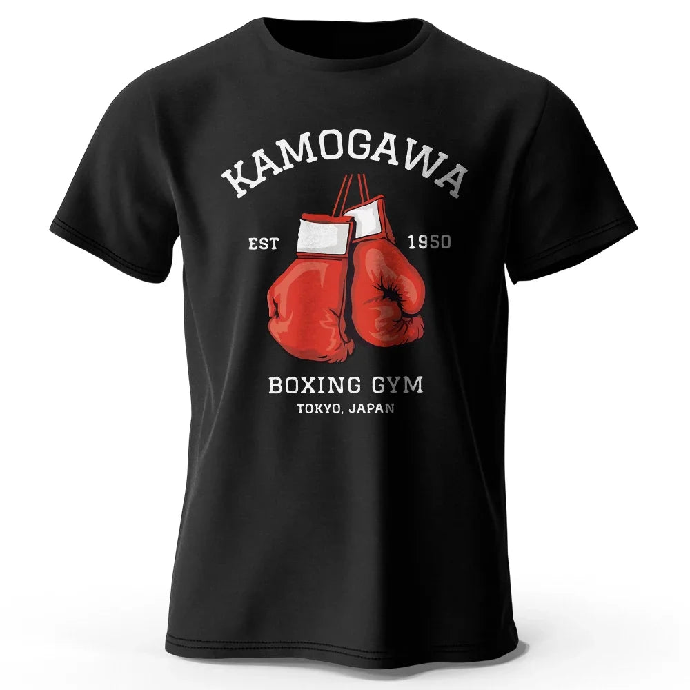 KBG Hajime No Ippo Printed Pure Cotton Vintage GYM Men's T-Shirt For Men Women Tops