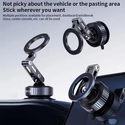 Car Phone Holder Vacuum Suction Foldable Phone Navigation Holder Car Magnetic Support Holder Universal Holder