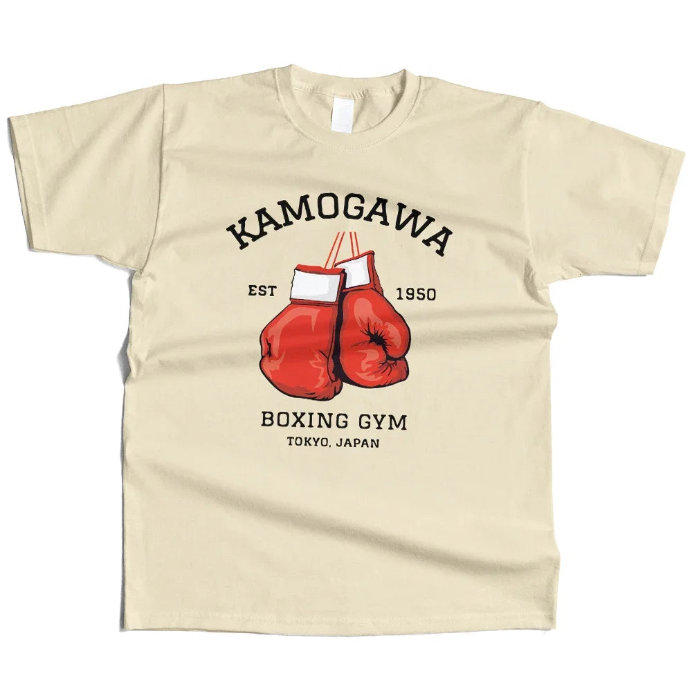 KBG Hajime No Ippo Printed Pure Cotton Vintage GYM Men's T-Shirt For Men Women Tops