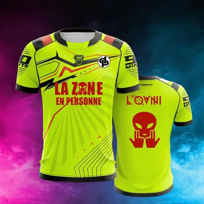 2025 New Summer Men's T-Shirt Maillot 90 Minute Toto & Ninetta Double Side Print Short Sleeve Oversize Breathable Quick Dry Tops