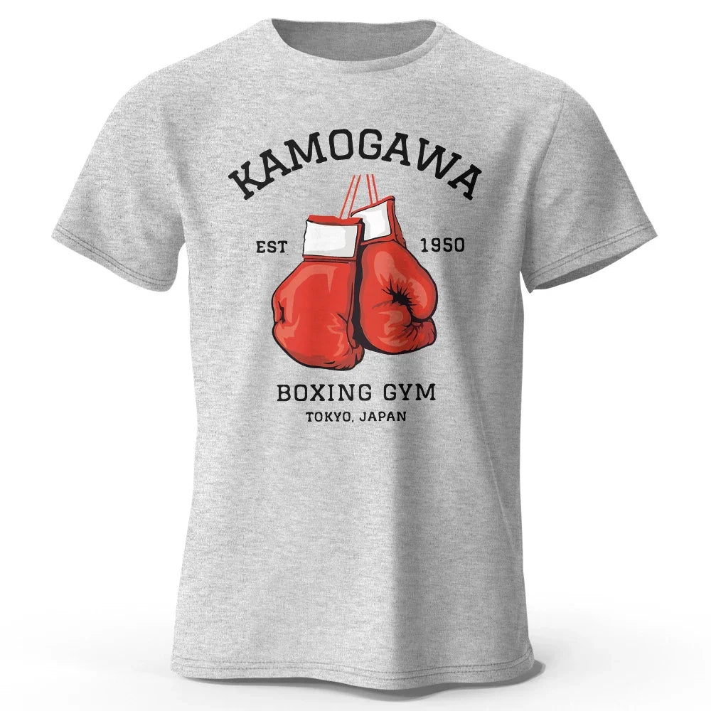 KBG Hajime No Ippo Printed Pure Cotton Vintage GYM Men's T-Shirt For Men Women Tops